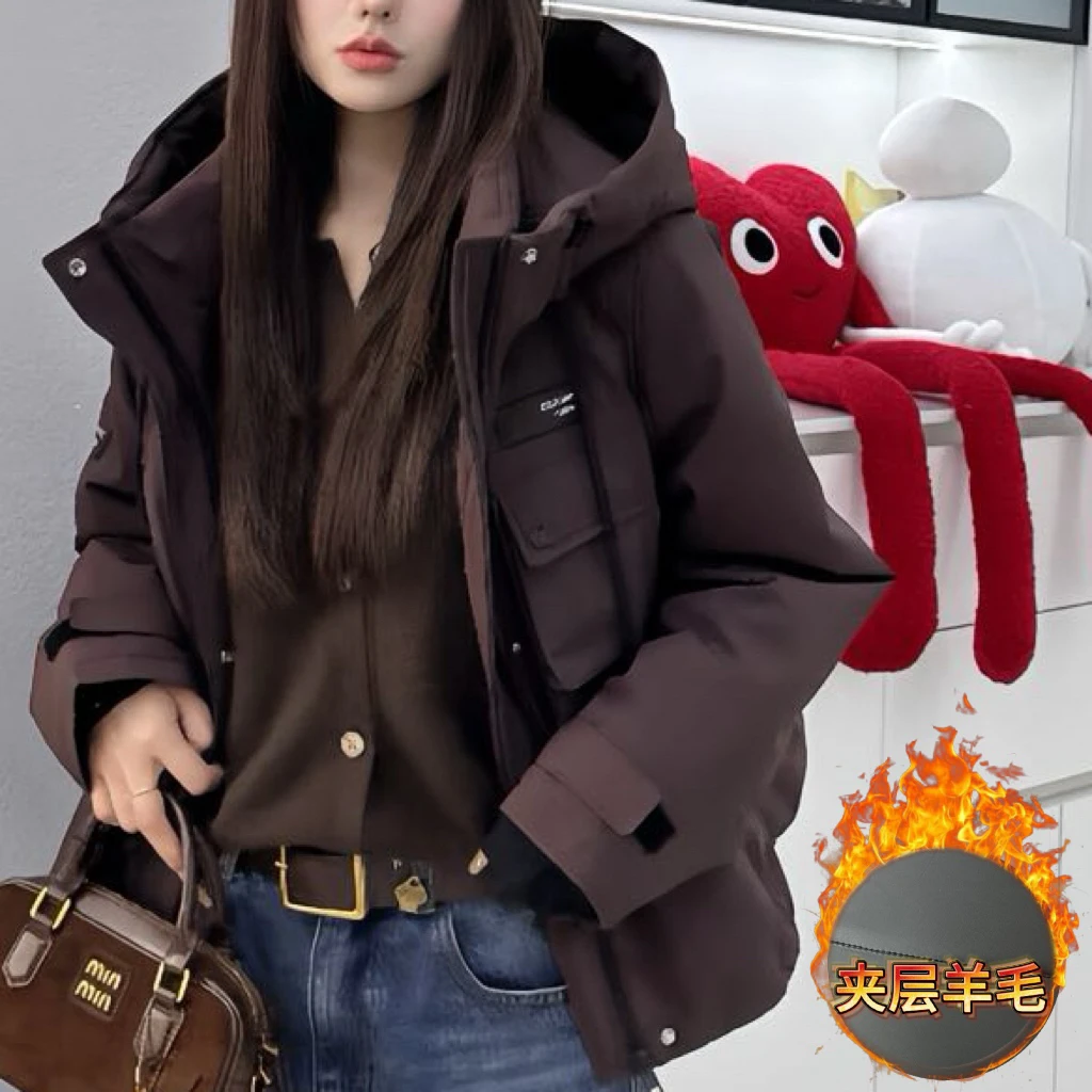 6133时尚休闲含羊毛夹层外套（衣长60左右）