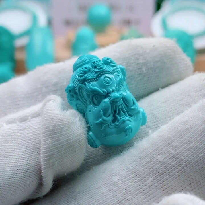 绿松石未镶嵌大黑天