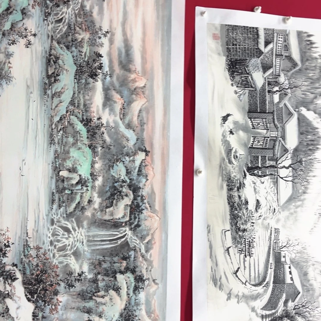 晨***曦国画绘画作品多次参加全国性