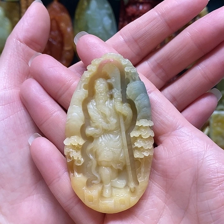 未镶嵌岫玉吊坠(赠链)