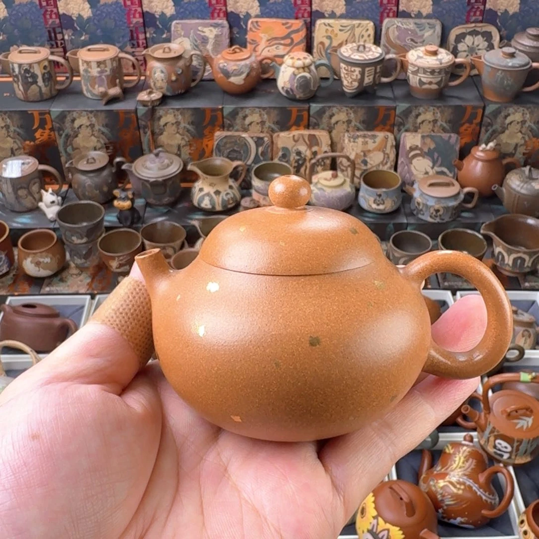 茶壶紫砂145ml精工半手