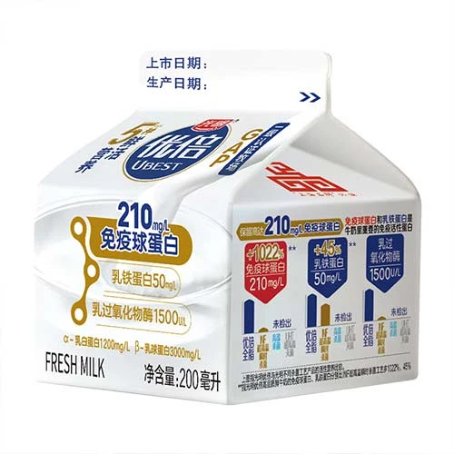 光明优倍高品质奶 200ml