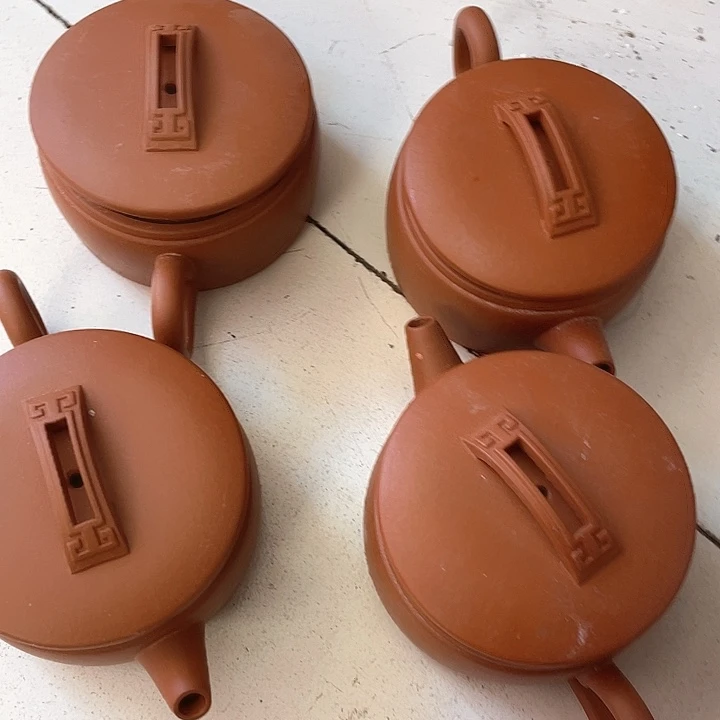 紫砂茶壶处理四个