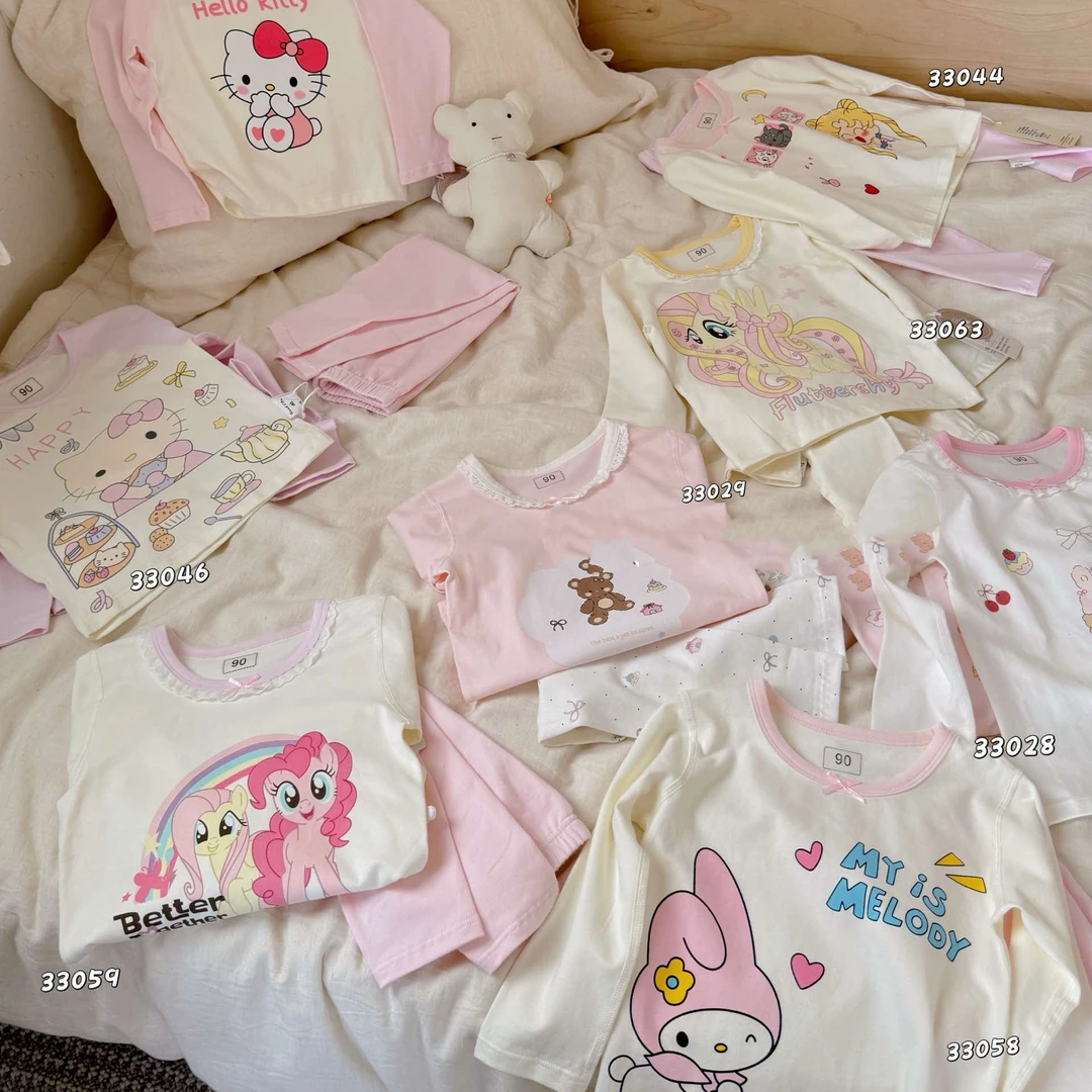 【301-350】秋冬新款女童A类棉居家套装