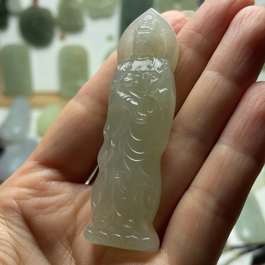 【闪购商品】双面精雕立体站观音