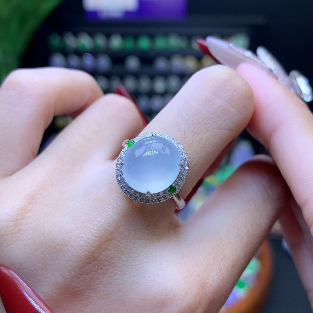 翡翠颈饰18K金镶嵌天然