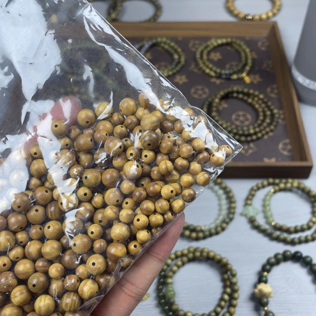 维腊木（绿檀）手串/手链6mm精工无胶无蜡7000目25颗