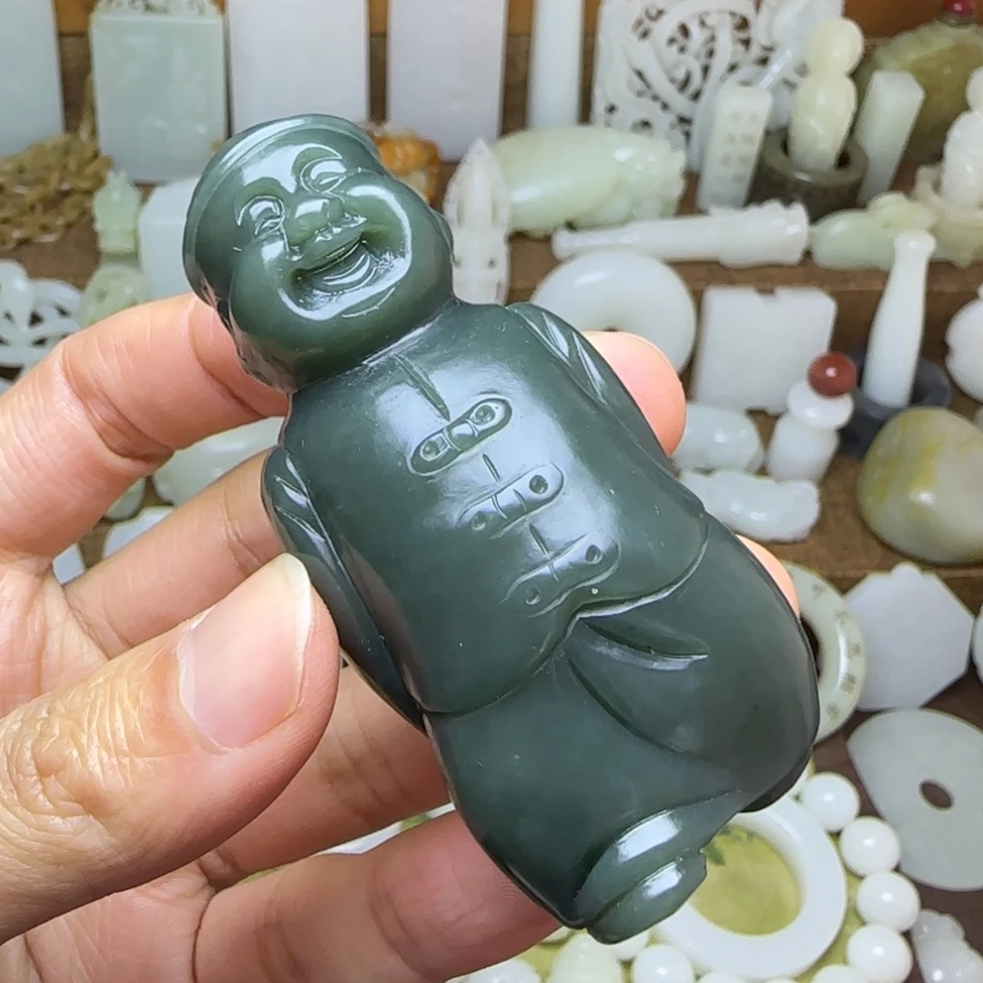 和田玉未镶嵌挂件