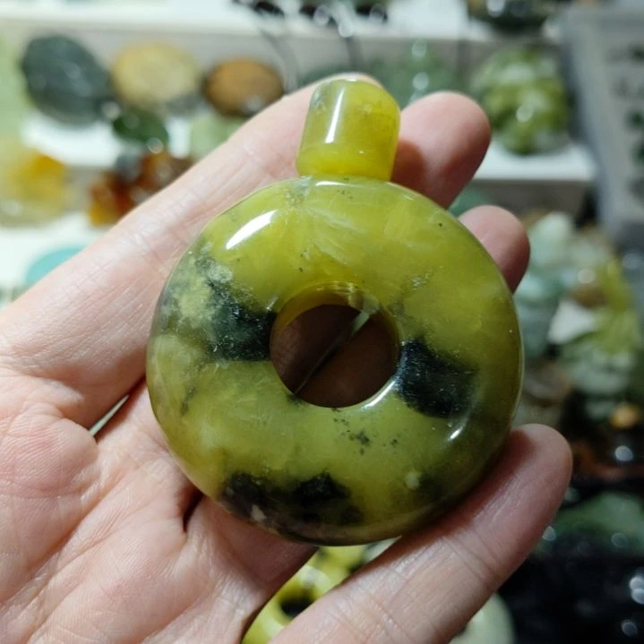 岫玉平安扣未镶嵌