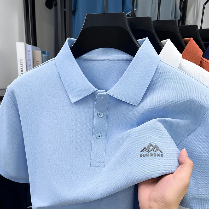 【劲霸世家】专柜正品透气T恤男士新款冰丝时尚商务休闲夏季polo衫