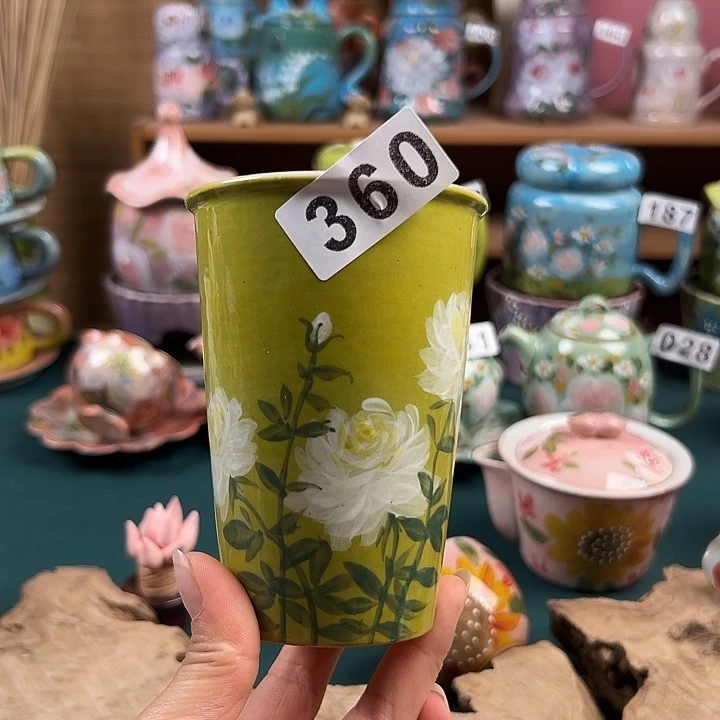 杯景德镇陶瓷手绘作品360