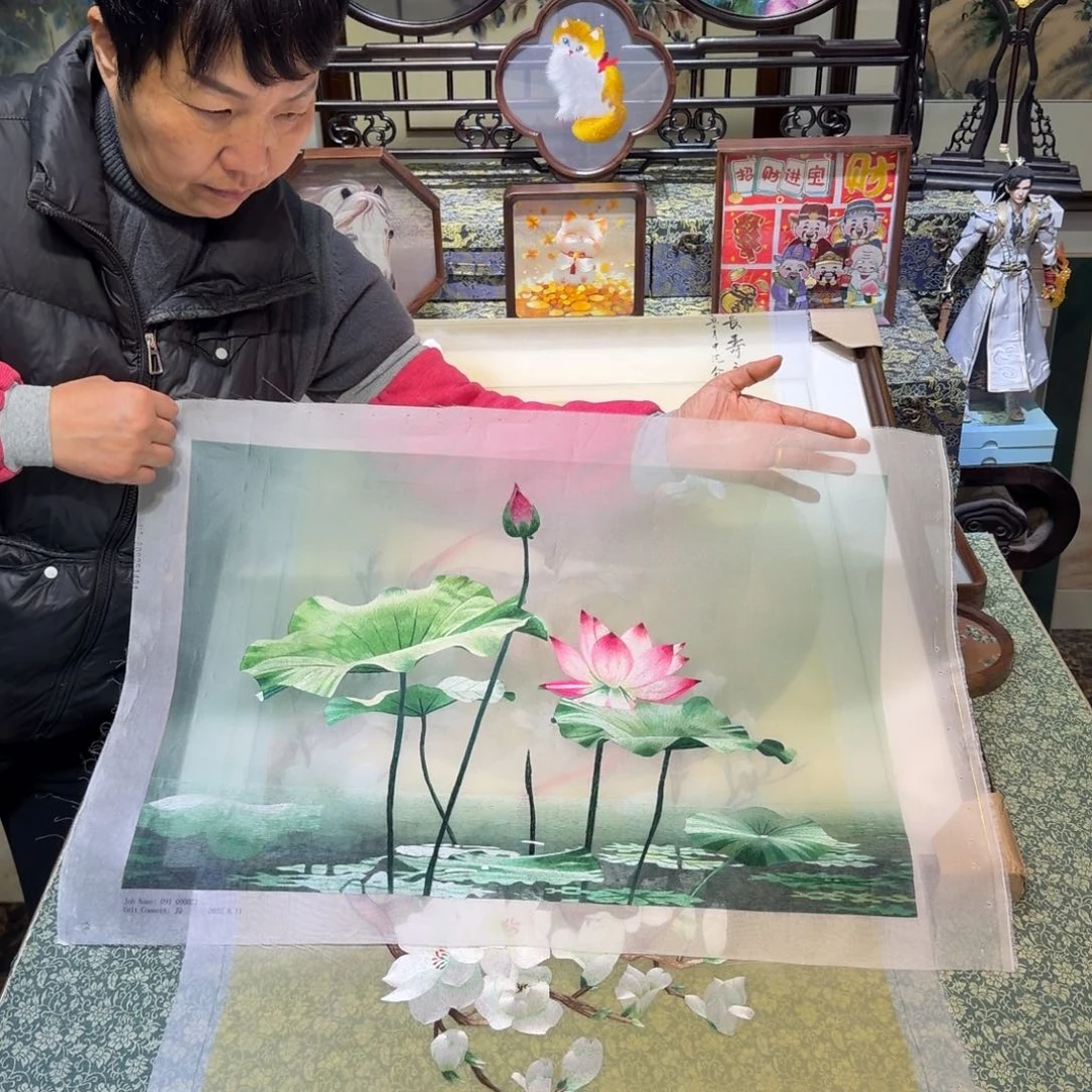 刺绣手工苏绣工艺单面绣片