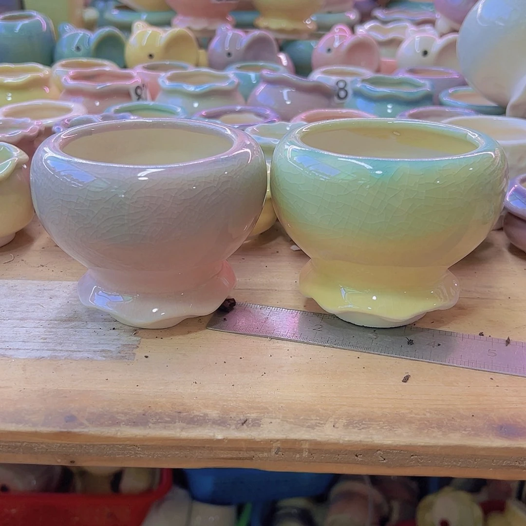 陶瓷花盆当场满12包邮