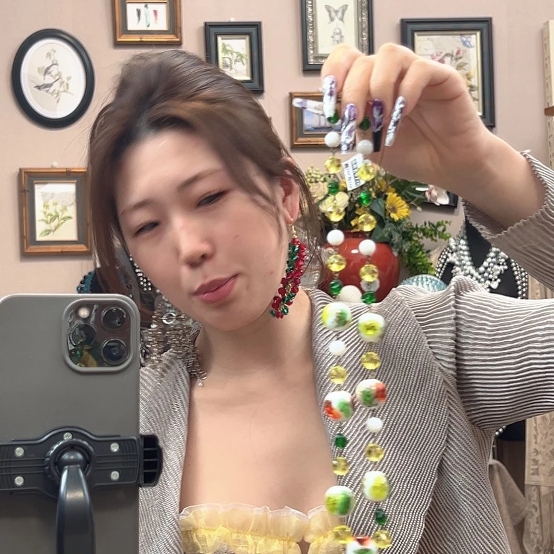露****玻璃颈饰编号379 项链