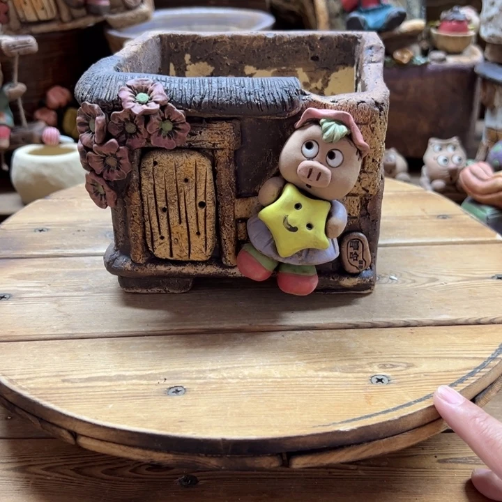 嘻哈多肉花盆百搭
