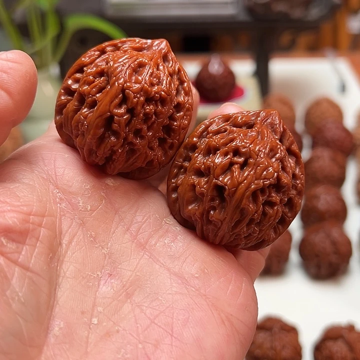 寒***兔吊坠文玩核桃龙门柱38+