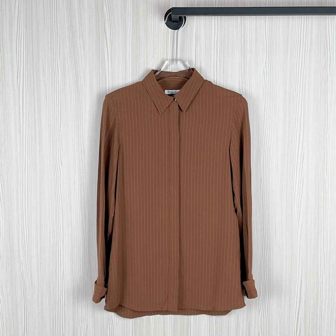 未使用 Loro Piana/诺悠翩雅 安洁利/看直播衬衫尺码38/GSS28507