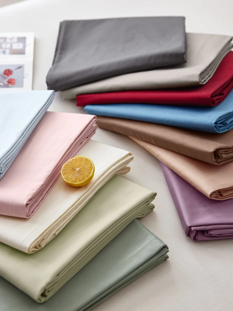 2025新款简约风纯色100s贡缎全棉床单单品纯棉高级感家用席梦思