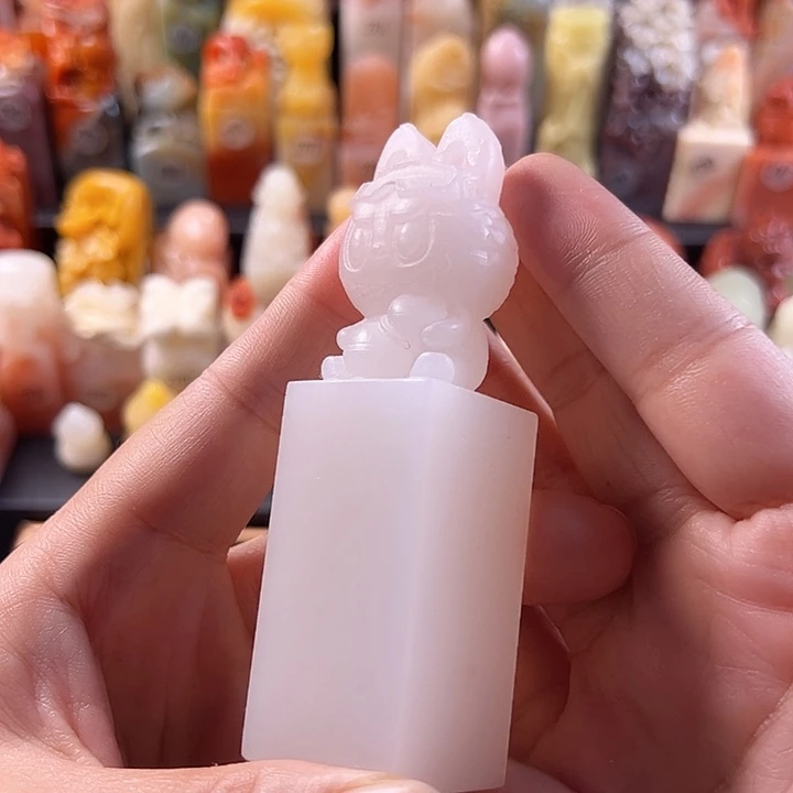 云南石印石手工定制，2.5厘米，拉布布，包刻