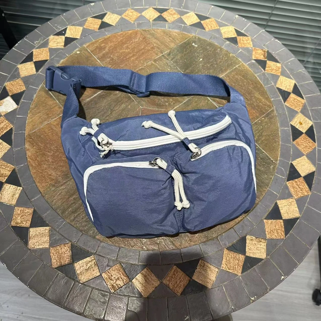 K240277 男女复古飞行工装风腰包单肩包休闲包