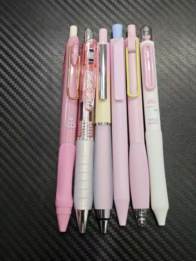 【6支-粉杆】【新5度+战斗天使+得心樱手+跳跳糖+次时空+香味笔】