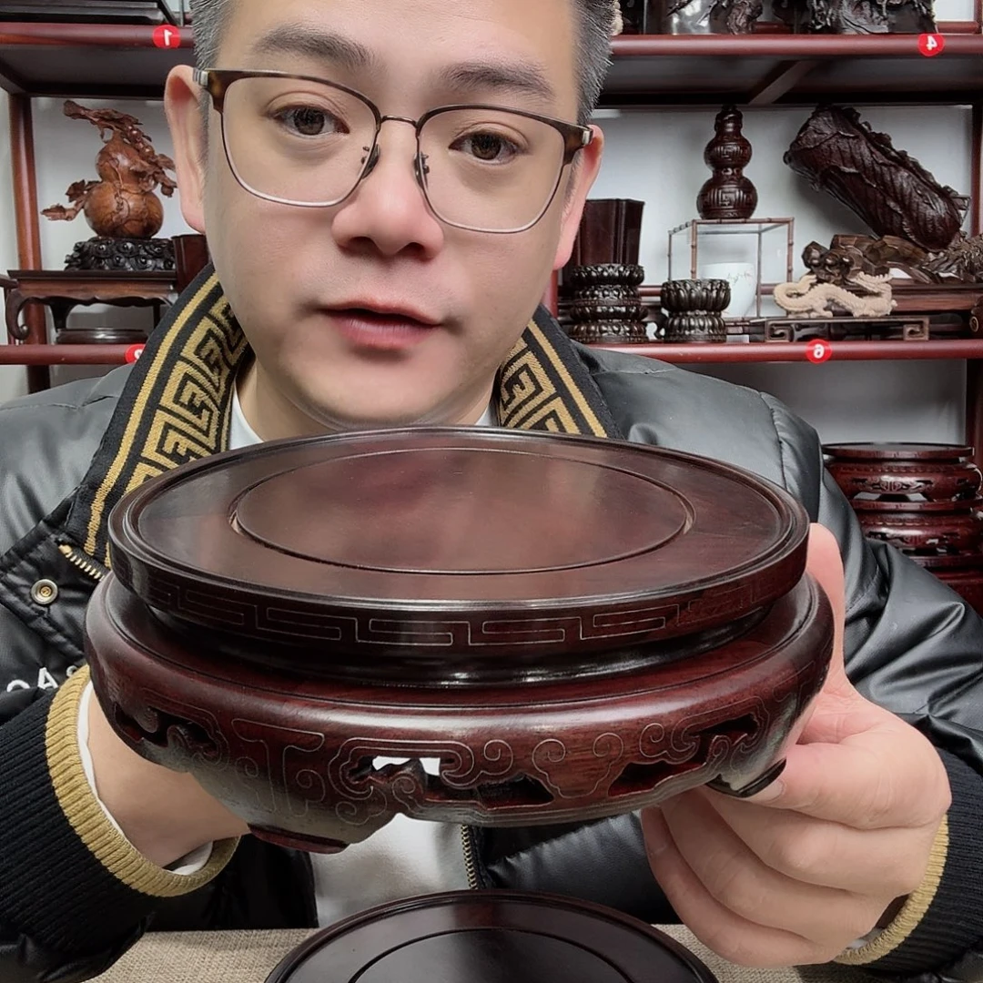 红酸枝工艺品底座
