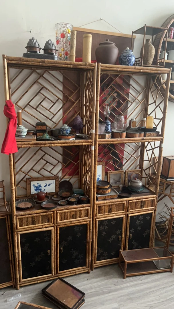 梅鹿竹回子文架瑕疵