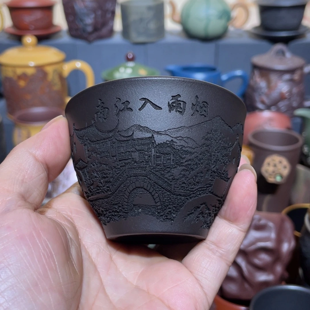 原矿紫砂手工主人杯