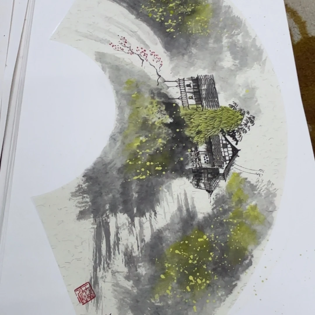 国画赵铁老师卡纸刘