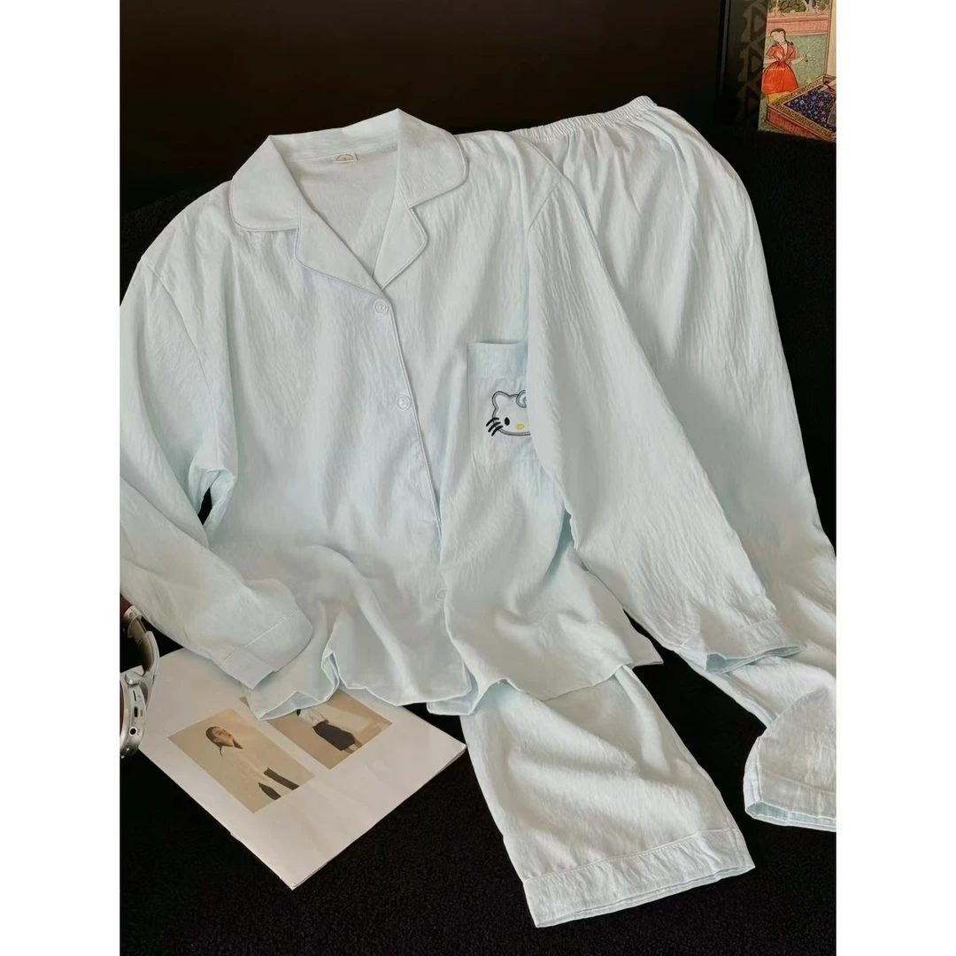 SP呼吸云朵棉软绵绵睡衣居家服套装长袖白色休闲家居服时尚