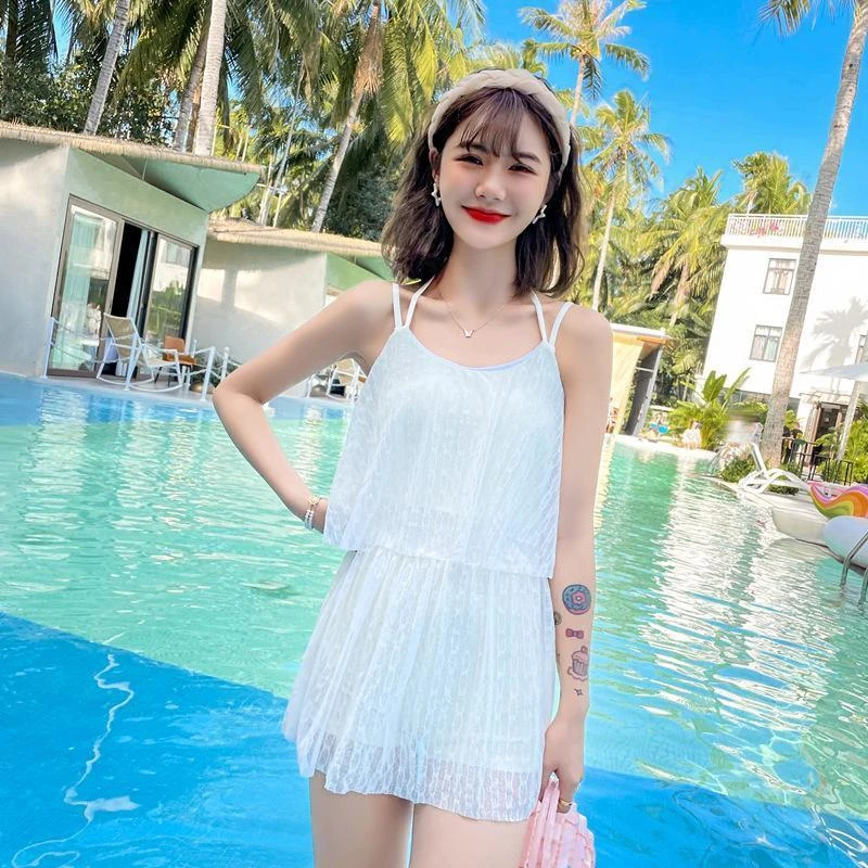 泳衣2025年新款温泉时尚遮肚显瘦保守性感仙女范2025泳装游泳衣女