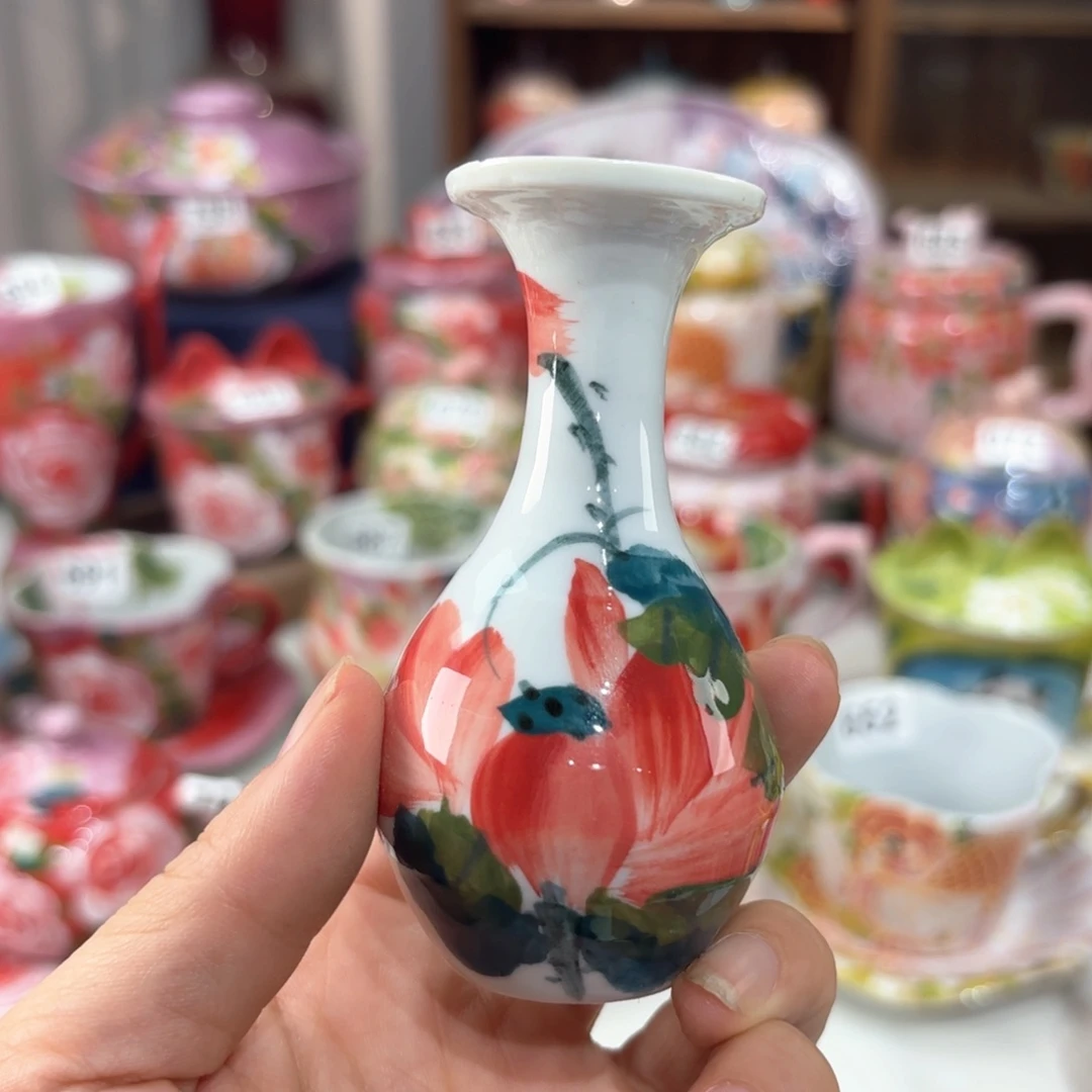 景德镇手绘高温釉下彩陶瓷茶具