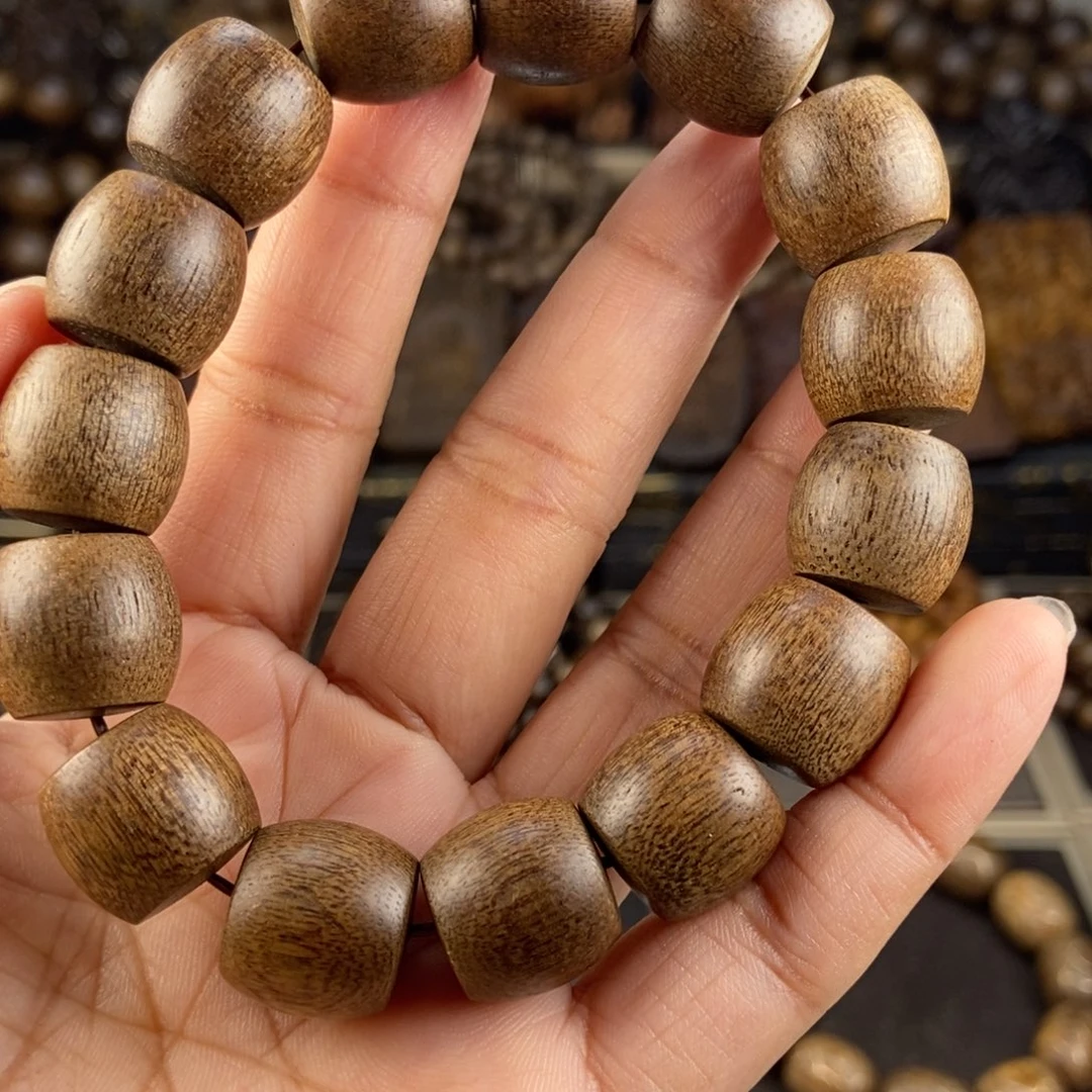 沉香手串飞**生越南芽庄白棋楠