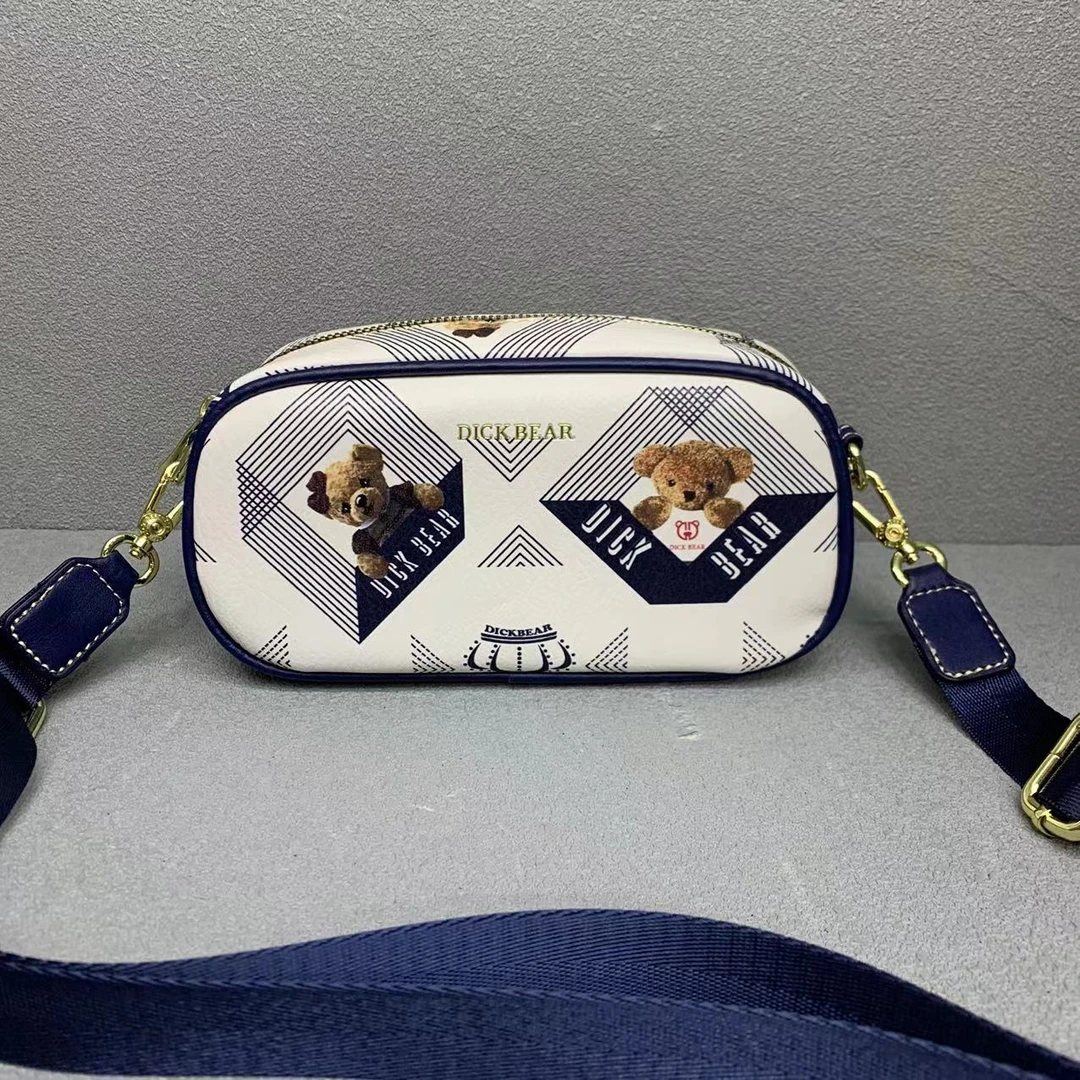 DICK BEAR/迪克熊（随单发）9850新款 宽肩带斜挎包女士横版手机包