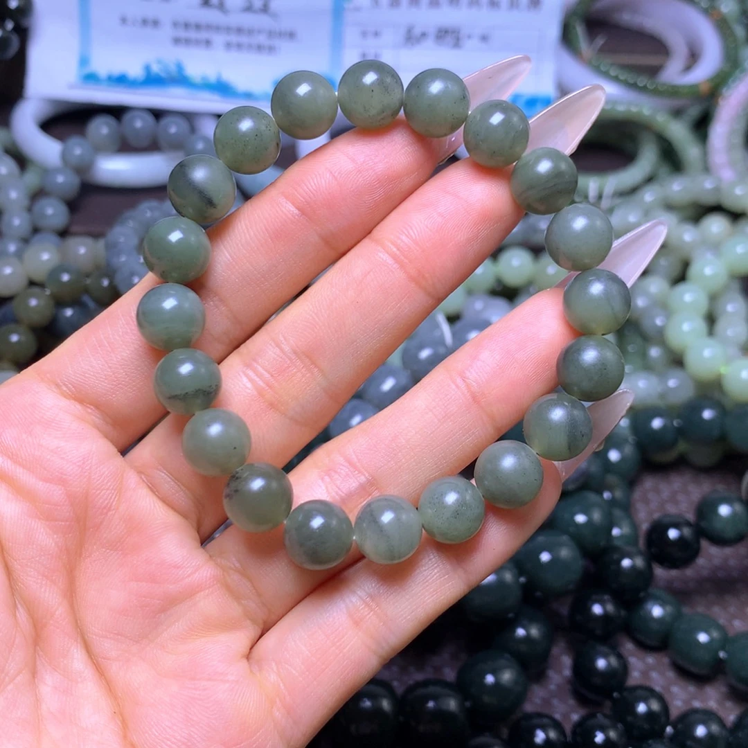 和田玉未镶嵌手串卡10