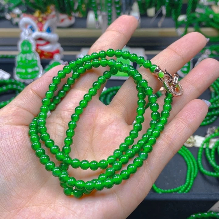 翡翠未镶嵌颈饰项链5