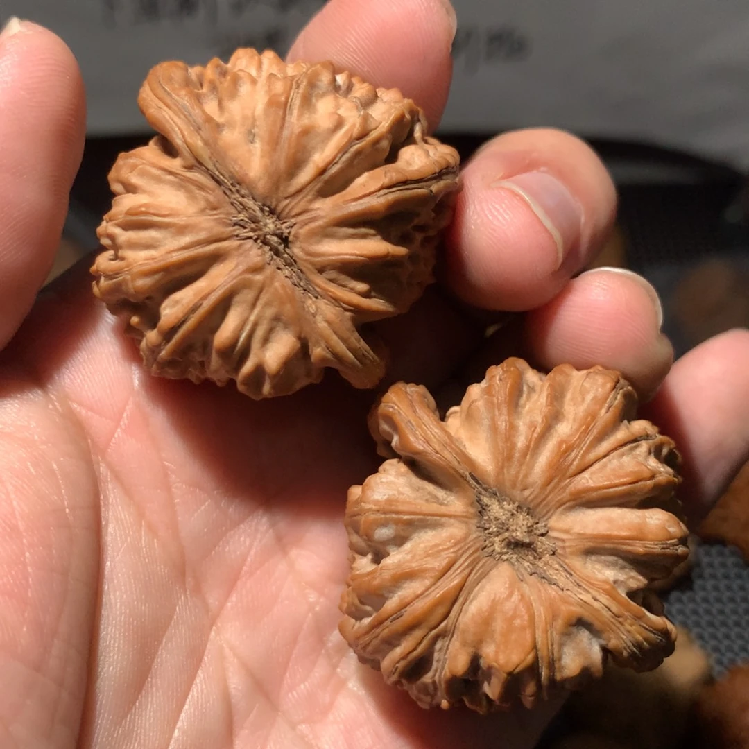 安***修把件文玩核桃安升哥专拍三角白