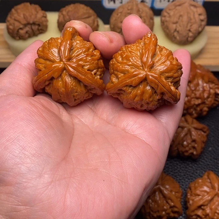 把件文玩核桃顺**然工艺三棱