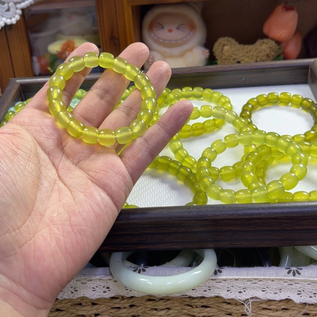 猪***我蛇纹石玉未镶嵌手镯162