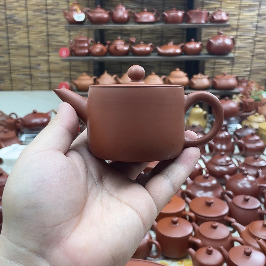 用***9茶壶朱泥超薄胎汉瓦155毫升