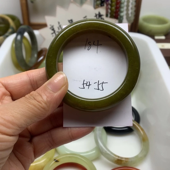 未镶嵌蛇纹石玉手镯