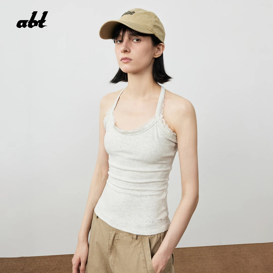 abt【陈都灵同款】蕾丝吊带背心2025夏季新款内搭 abt505L03BX1006