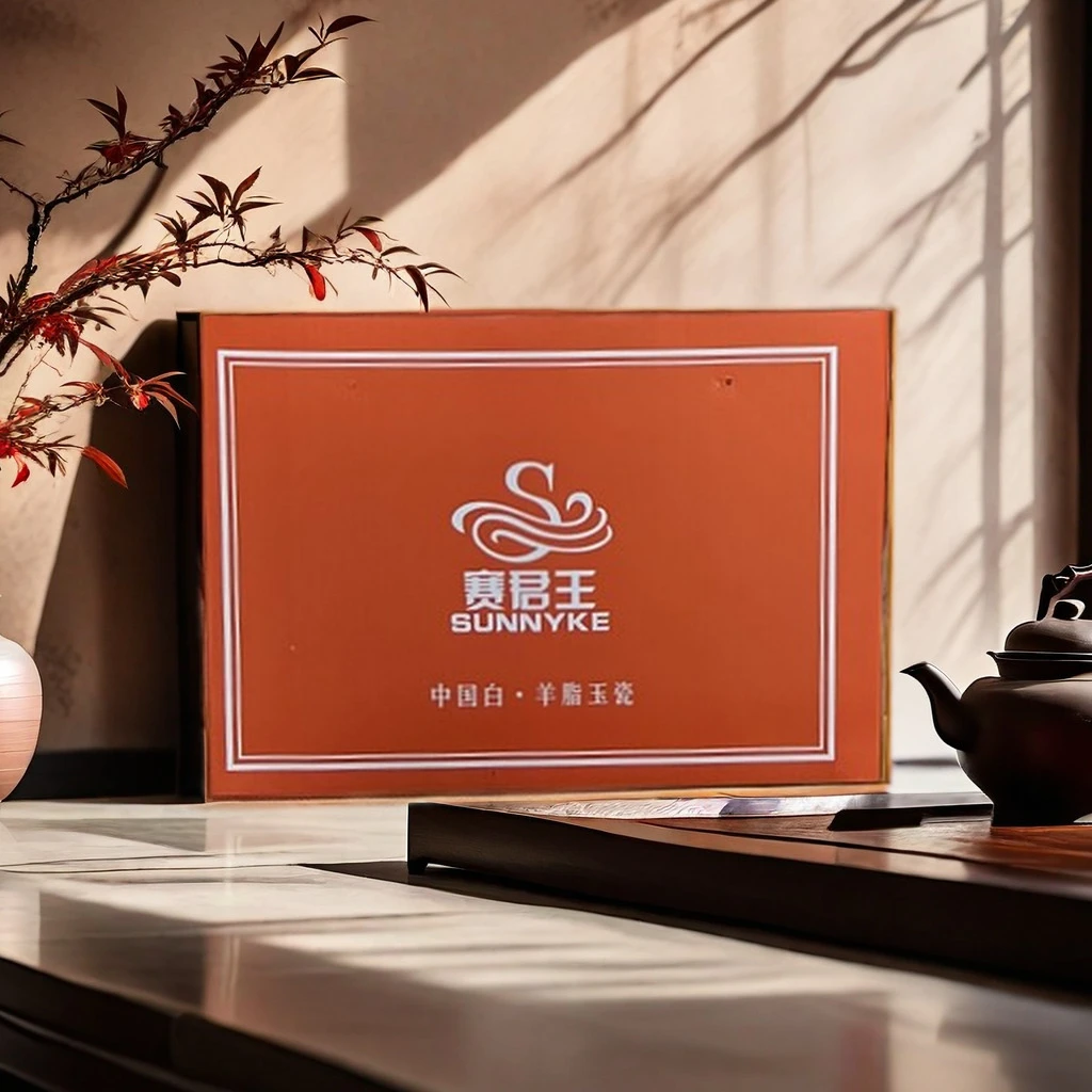 羊脂玉瓷 茶具一套