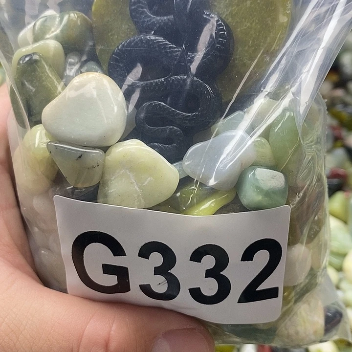 岫玉鱼缸石未镶嵌