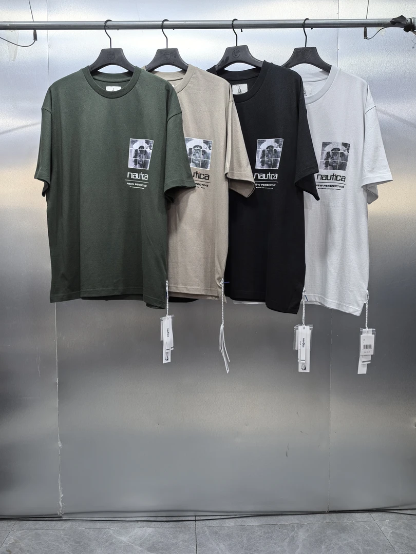 K04(LX)-30703-NAU夏款正面时尚潮流印花宽松百搭圆领休闲T恤