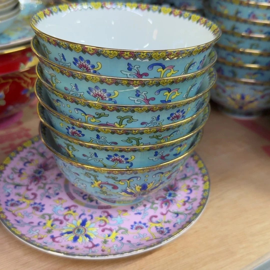 瓷景德镇珐琅彩餐具