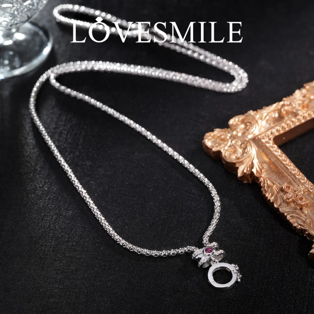 S925银石榴石项链简约大气时尚百搭气质