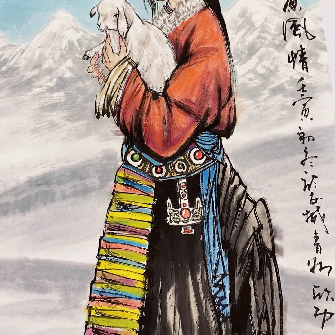国画问*颇有点可爱哈啊这不