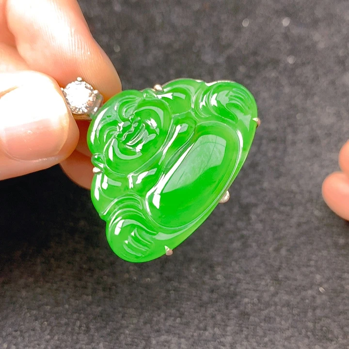 翡翠银S925镶嵌颈饰