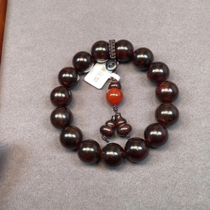 黄花梨/降香黄檀手串/手链心****。海南黄花梨紫油梨1.5